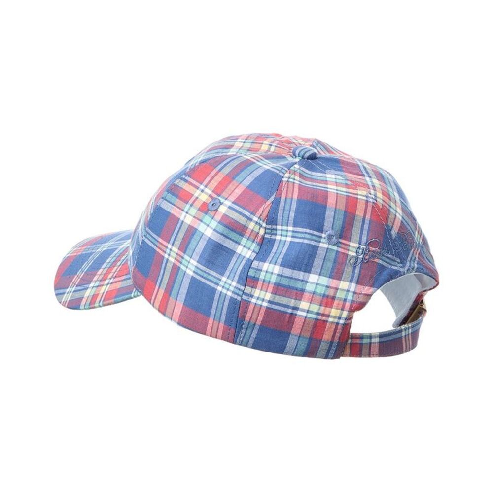 Brooks Brothers Plaid Baseball Hat, Blue - Picture 2 of 2